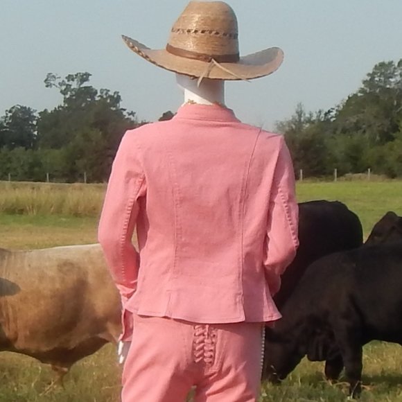 Betsey Johnson- size 6-  HOT PINK DESIGNER JACKET/NEVER WORN - Picture 10 of 15